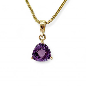 Trillium Cut Amethyst in YG