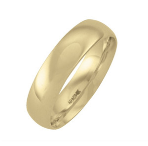 5mm Domed Top Wedding Ring
