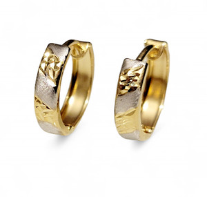 Reversible Tiny 2-tone Huggies