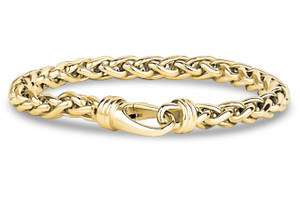 6mm Wheat Style YGP Bracelet