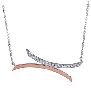 Necklace with Rose Gold Plating