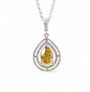 1.71ct Yellow Diamond Pendant