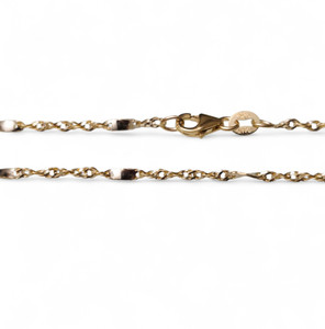 Twisted 2-tone Link Anklet