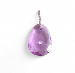Amethyst Slice Pendant