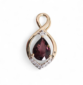 Pear Garnet Pendant