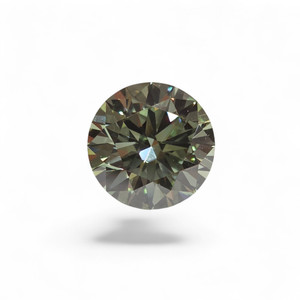 1.52ct Fancy Vivid Green Round Lab Diamond