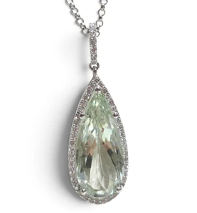 8.92ct Prasiolite Pendant
