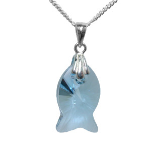 Crystal Fish Pendant