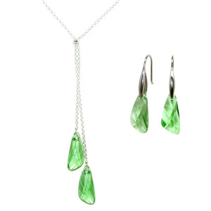 Peridot Crystal Set