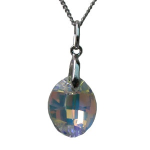 Crystal Leaf Pendant