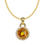 Round Citrine Pendant