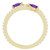 Amethyst By-Pass Ring