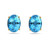 Blue Topaz Studs in Yellow gold