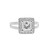 1.06ct Princess Cut Halo