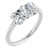 3.0ct Lab-Grown Oval Diamond Trinity