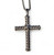 Silver Cross with Twisted Look