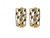 2-tone Euro-Back Earrings