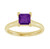 Amethyst Solitaire Ring
