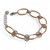 2-tone Fancy Link Bracelet YGP SS