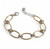 2-tone Fancy Link Bracelet YGP SS
