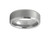 Matte Beveled Edge 8mm Silver