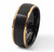 Matte Black with Gold Edge 8mm