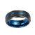 Matte Band with Blue Line 8mm