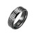 Matte Black with Greek Key, 8mm