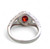 Garnet CZ Ring