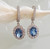 Blue Topaz CZ Earrings