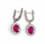Ruby CZ Earrings