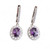 Amethyst CZ Earrings