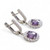 Amethyst CZ Earrings