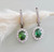 Emerald CZ Earrings