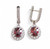 Garnet CZ Earrings