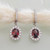 Garnet CZ Earrings