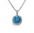 2.35ct Cushion Blue Topaz Pendant