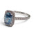 1.53ct Fancy Vivid Blue Lab Cushion