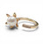 Floral Style Pearl Ring