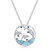 Dolphin Pendant with Larimar