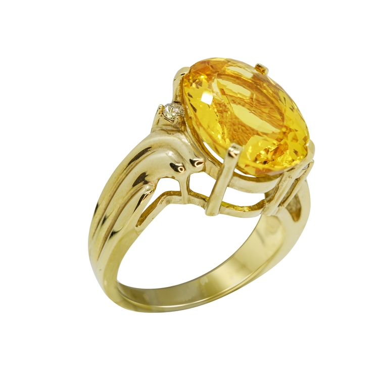 Yellow Beryl Ring