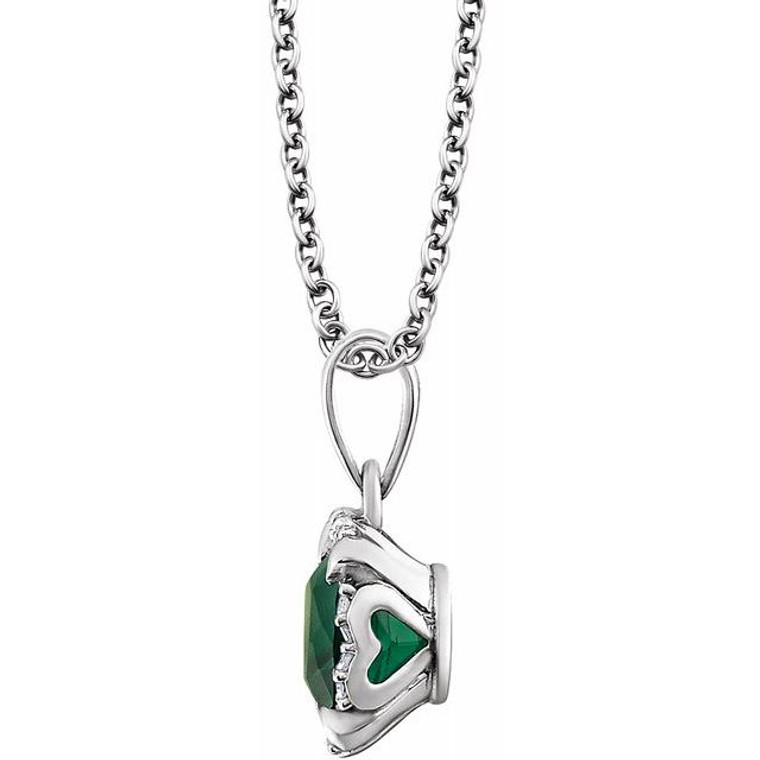 Halo Emerald Pendant