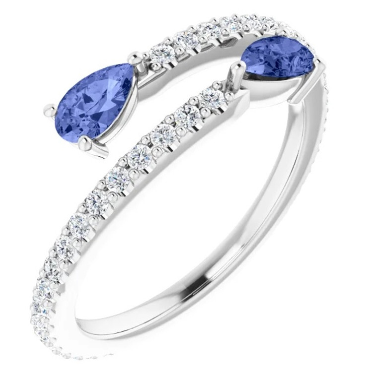 Tanzanite By-Pass Ring