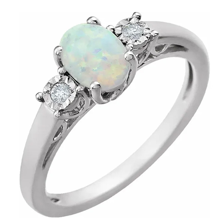 Lab Opal ring