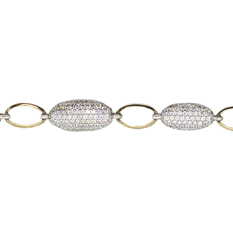 Open Link CZ Bracelet