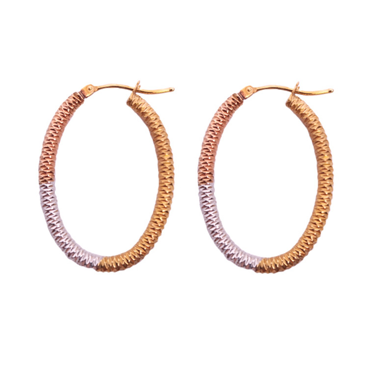 3-colour Oval Hoops