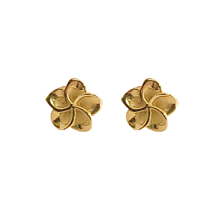 Flower Studs in Yellow