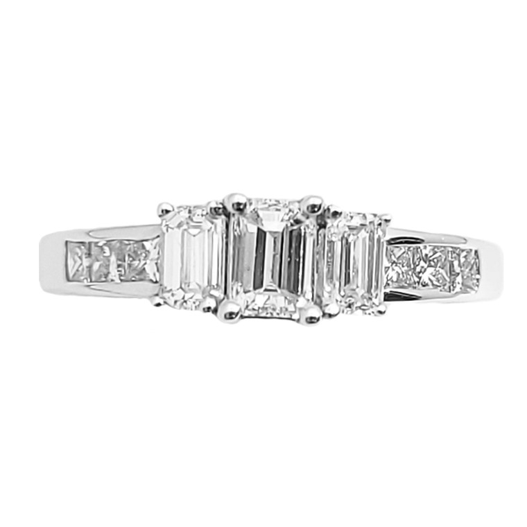 1.0ct TW Emerald Cut Ring