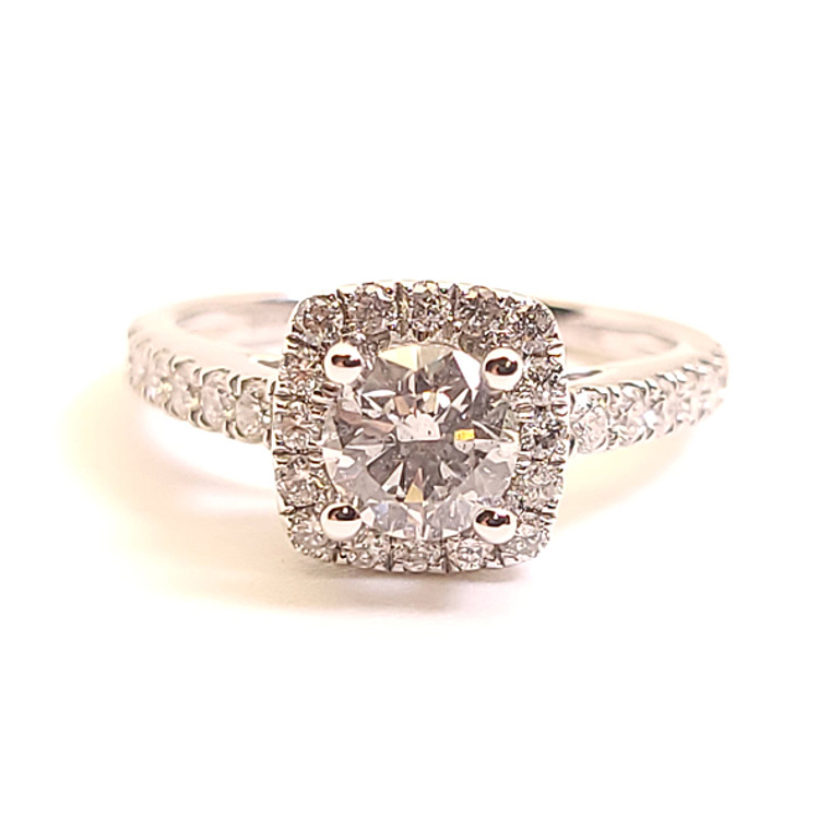 0.75ct centre Halo Engagement