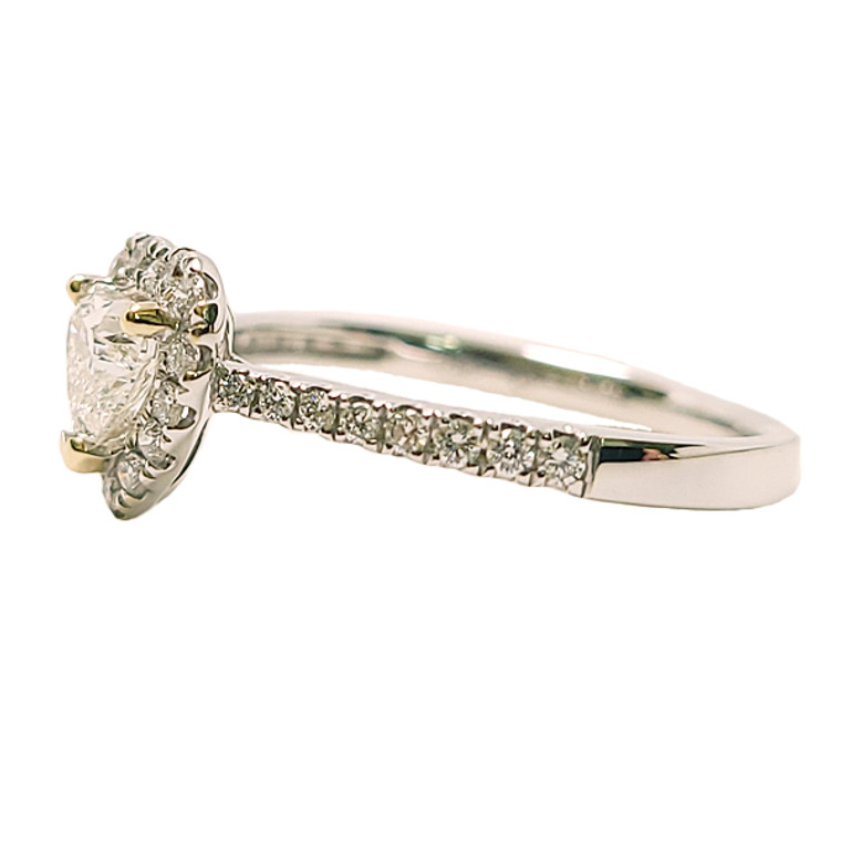 0.47ct Heart Shaped Engagement Ring